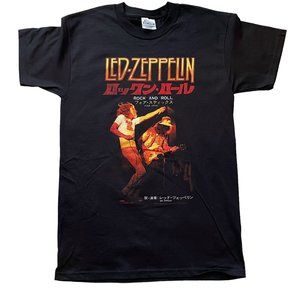 Vintage Deadstock 2007 Led Zeppelin Four Sticks Japan 5 Tribute T Shirt Rock Tee
